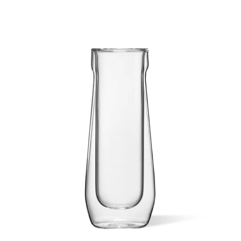 Stemless Flute Glass Set (2) - Essential Bright Pack